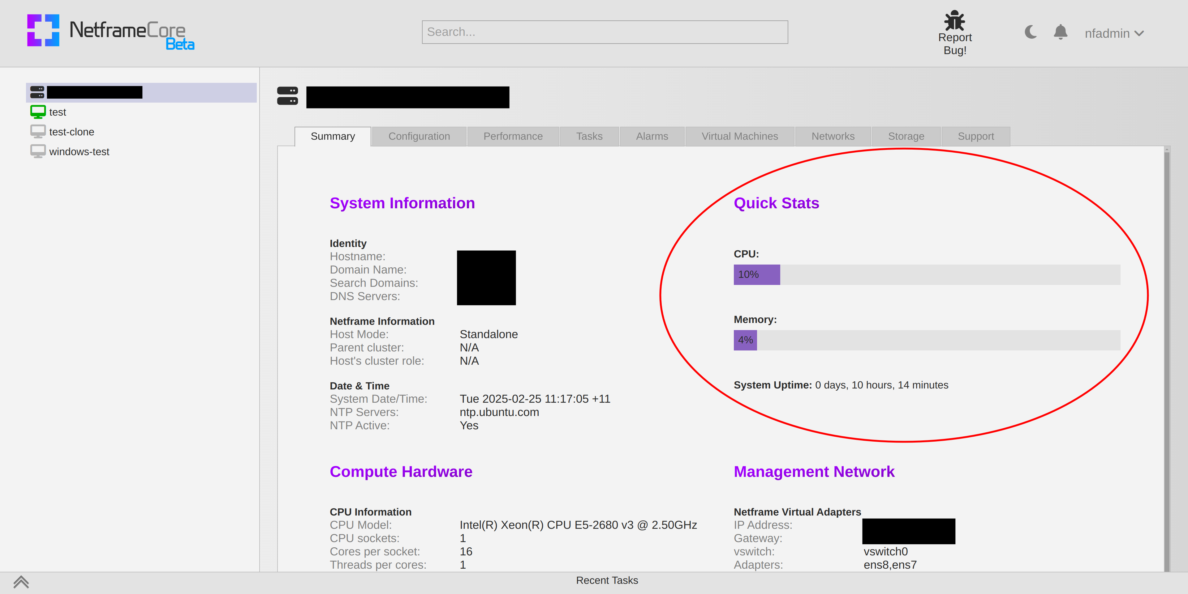 Performance and Alerting | Netframe Documentation